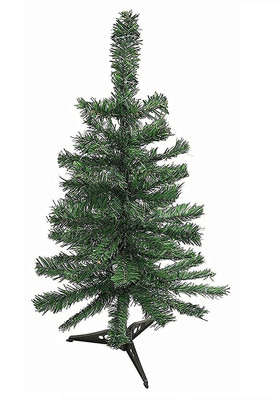 Green Plant indoor Generic 8 cm (0.26 ft) Artificial Christmas Tree(Green)