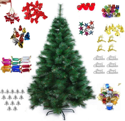 VikriDa Pine 152.4 cm (5.0 ft) Artificial Christmas Tree(Green)