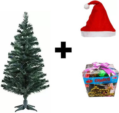 AryanStylus Fir 64 cm (2.1 ft) Artificial Christmas Tree(Green)