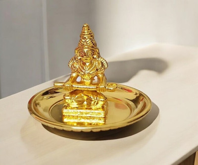 wiffo Annapurna_mata_murti_yantra_YNT-2P_001 Brass Yantra(Pack of 1)