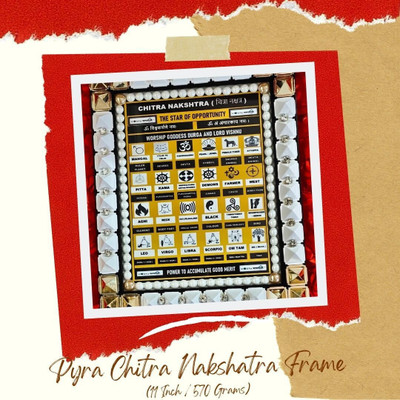 VSP VASTU SAMADHAN VSP VASTU SAMADHAN - 62 PYRA CHITRA NAKSHATRA FRAME Fiber Yantra(Pack of 1)