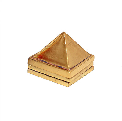 Aanshi shoppe Most Powerful Vastu Pyramid Yantra In Metal For Home And Office Vastu. Plated Yantra(Pack of 2)