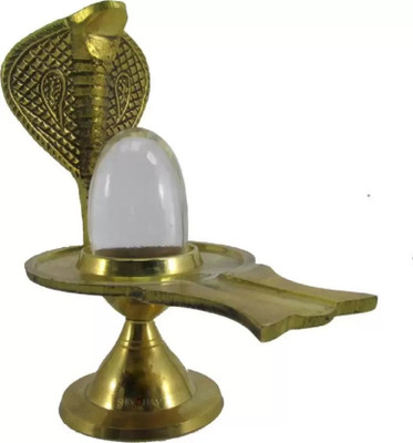 EliteTouch Sphatik Crystal Shivling (Lingam) Brass Yantra(Pack of 1)