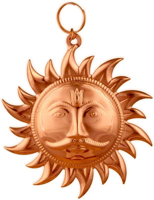 Aanshi shoppe Copper Surya Yantra Shree Surya Narayan Yantra Surya Wall Decorative Yantra Copper Yantra(Pack of 1)