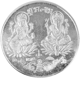 Spiritual Max Laxmi Ganesh Siddh Silver Cotted Coin Plated Yantra(Pack of 1)