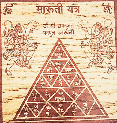 The Himalayan Collections SHRI MARUTI YANTRA-04 Copper Yantra