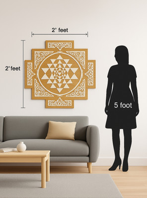 DivyaYantra Shree Yantra , Shri Yantra Wooden Yantra(Pack of 1)