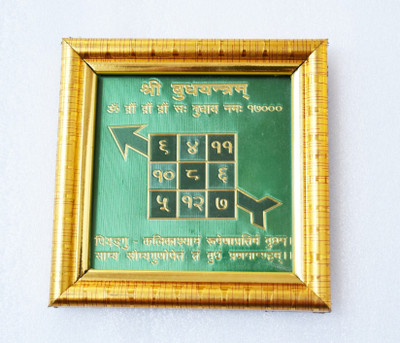 Creative Terry shree Budh Yantra Plated Yantra(Pack of 1)