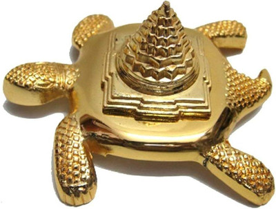 The Himalayan Collections Tortoise Shree Yantra to attract wealth Brass Yantra
