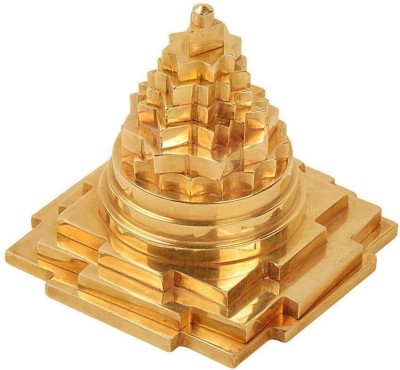 sanskaari Shri Laxmi gemstone gomti yantra wealth pyramid Yantra, Lakshmi Kuber Yantra Brass Yantra(Pack of 1)