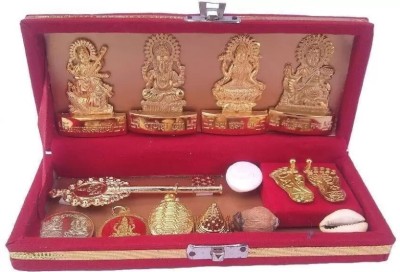 sanskaari Shri Dhan Laxmi-Kuber Bhandari Brass Yantra(Pack of 1)