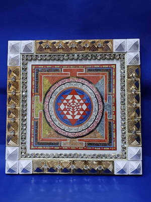 VSP VASTU SAMADHAN VSP VASTU SAMADHAN - 90 PYRA SHREE YANTRA Wooden Yantra(Pack of 1)