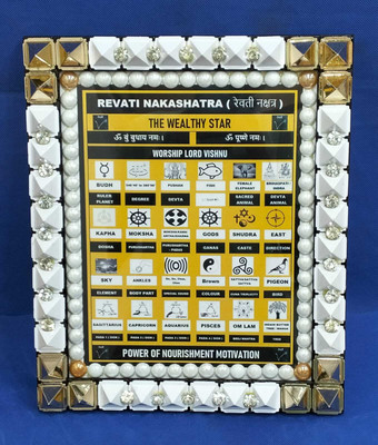 VASTU-SAMADHAN VSP VASTU SAMADHAN - 75 PYRA REVATI NAKSHATRA FRAME Wooden Yantra(Pack of 1)