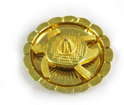 Monil Vastu Feng Shui Meru ,Shree On Tortoise In Plate Iron Yantra(Pack of 1)