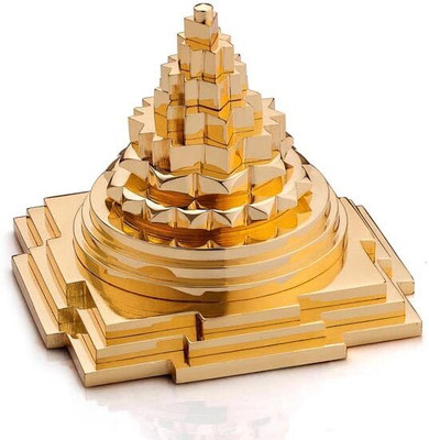 sanskaari shree Laxmi yantra Brass Yantra,Shree Sri Yantram,Metal Shree Yantra Meru Yantra Brass Yantra(Pack of 1)