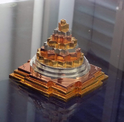 DARIDRA BHANJAN Meru Shree/Shri Yantram for Diwali puja Lakshmi Pooja Brass Yantra(Pack of 1)