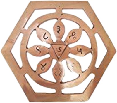 Kesar Zems Copper Bhaum Yantra Chakra For Vastu Energy Helix Copper Yantra(Pack of 1)