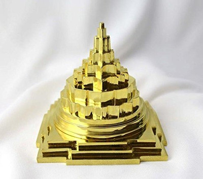 EliteTouch shree yantra, shree yantra pyramid, lakshmi pyramid shree yantra, pyramid vastu Brass Yantra(Pack of 1)