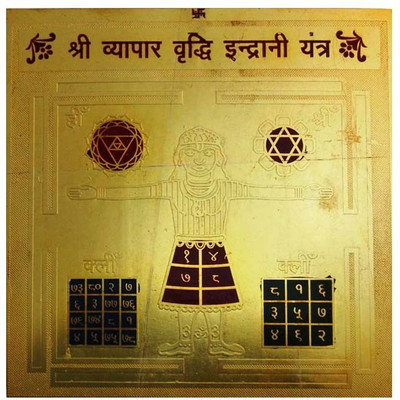 SOMENDRAA Shree Vyapar Vriddhi Indrani Yantra Copper Yantra(Pack of 1)