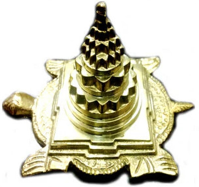 The Himalayan Collections Tortoise Shree Yantra For Home temple Brass Yantra