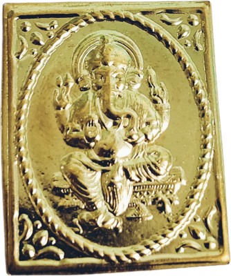 90 Degree Brass Ganpati Ganesh Pratima Dosh Nivaran Set Statue for Pooja Puja Brass Yantra(Pack of 1)