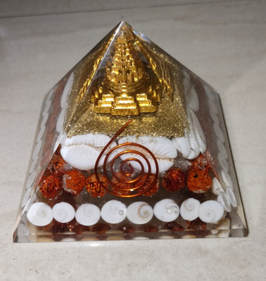 Dhvani Shri Laxmi gemstone gomti yantra wealth pyramid Crystal Yantra(Pack of 1)