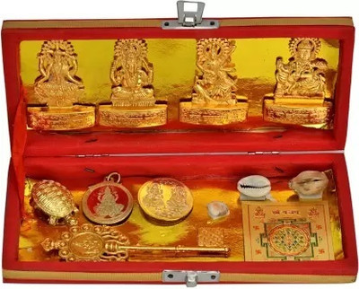 ojus fashion Shri Dhan Laxmi Kuber Bhandari YantraSarv Dosh Nivaran Dhan Bhandari Gold, Plated Yantra(Pack of 1)