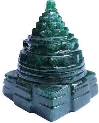 Om Pooja Shop Shree Yantra For Maha Lakshmi Pujan in Green Jade - 90 grams Stoneware Yantra(Pack of 1)