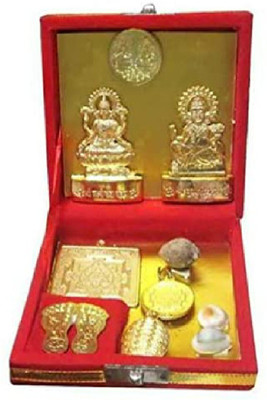 RATAN BAZAAR Brass Shri Dhan Laxmi - Kuber bhandari Yantra Brass, Wooden Yantra Brass Yantra(Pack of 1)