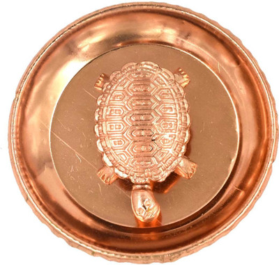 Aanshi shoppe Feng Shui Vastu Turtle Tortoise Plate Set Plated Yantra(Pack of 1)