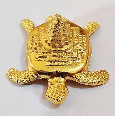 The Himalayan Collections Tortoise Shree Yantra to bring prosperity Brass Yantra