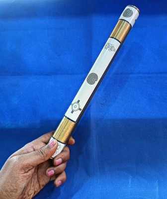 VSP VASTU SAMADHAN VSP VASTU SAMADHAN - 3 Brass Geopathic Stress Rod ( Round ) Decorative Showpiece  -  3 cm(Brass, Gold)