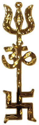 YaaBee Trishakti 15 cm (6 Inch) Brass Yantra(Pack of 1)