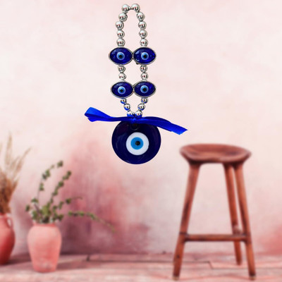 Ishwaraa Evil Eye Hanging for Home ,car ,office Glass, Polyresin Yantra(Pack of 1)