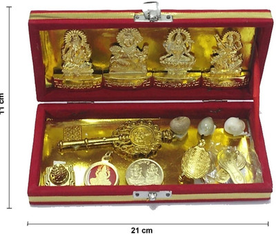 Gokulshoppe Laxmi Kuber Dhan Varsha Bhandari Yantra Brass Yantra(Pack of 1)