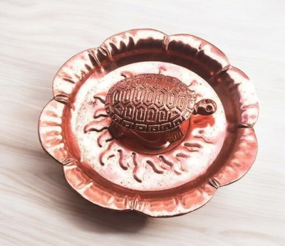 Shopsavvy Copper Kachua Plate Yantra_YNT-2P_001 Copper Yantra(Pack of 1)