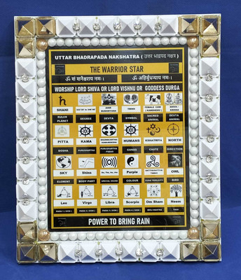VASTU-SAMADHAN VSP VASTU SAMADHAN - 70 PYRA UTTAR BHADRAPAD NAKSHATRA FRAME Wooden Yantra(Pack of 1)