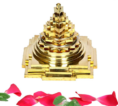 sanskaari Pyramid With Mahameru Shree Yantra, Pyramid Laxmi Yantra Vastu/Feng for Diwali Brass Yantra(Pack of 1)