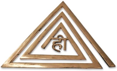 ARUM HANDICRAFT Copper Triangle Helix for Vastushastra Dosha Remedy Nivaran for Home and Office Copper Yantra(Pack of 1)