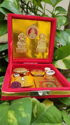 Anjali collection SHREE DHAN LAXAMI DIWALI GIFT SARV SAMRIDHI KUBER YANTRA Brass Yantra