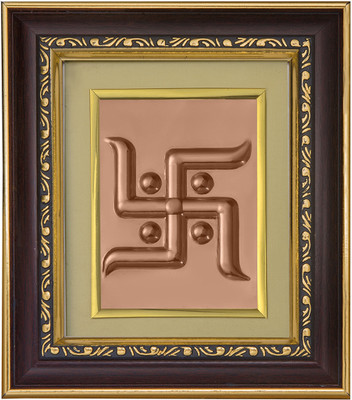 Pray Everyday Swastik Photo Frame Copper Yantra(Pack of 1)