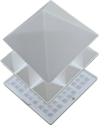 JITEN Energy Multiplier Pyramid – 3 Layer 4 Inch Pyramid Tool for Energy Correction Plastic Yantra(Pack of 1)