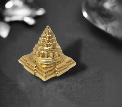 sanskaari meru shree yantra, tortoise meru shree yantra, Laxmi yantra gold, shree yantra Brass Yantra(Pack of 1)