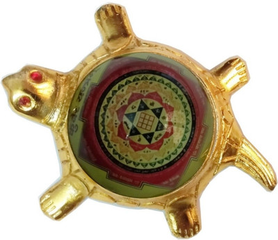 Balaji Traders Balaji Traders - Shree Kuber Yantra Tortoise Aluminium, Glass Yantra(Pack of 1)