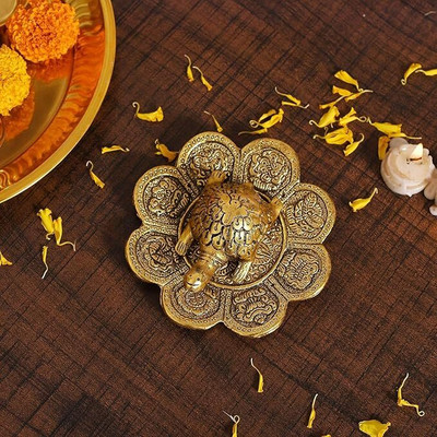 BlessCreations tortoise_deco_22 Iron Yantra(Pack of 1)