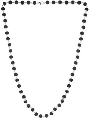 Divine Drishti Silver Plated Karungali Malai Certified Original Prayer & Meditation Mala Wood Chain