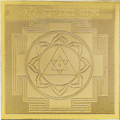 Rudra Centre Ganesha Yantra - Pocket Size Gold, Plated Yantra(Pack of 1)