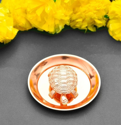 SHATAKAM Maa Lakshmi pure copper charan footprint yantra for wealth and prosperity Copper Yantra(Pack of 1)