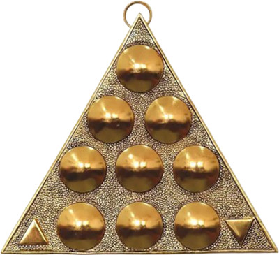 BHAGYA G Vastu Navgrah Yantram Sampoorna Navgraha Triangle Yantra for Vastu Dosh Nivaran Plated Yantra(Pack of 1)