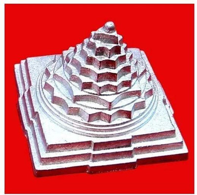 SHREE AASHIRWAD Parad Shree Yantra/Mercury Shri Yantra/Para Sri Yantra Silver Plated Yantra(Pack of 1)